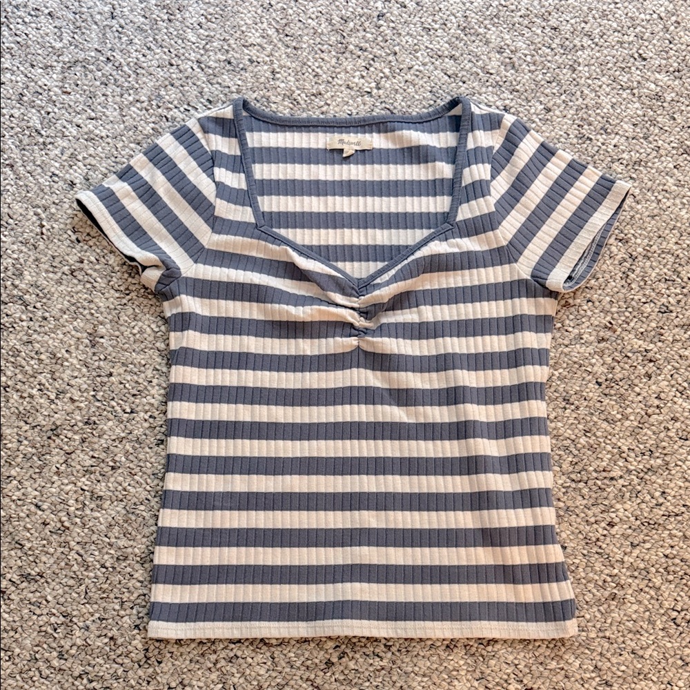 Mandela wide ribbed tshirt sz M